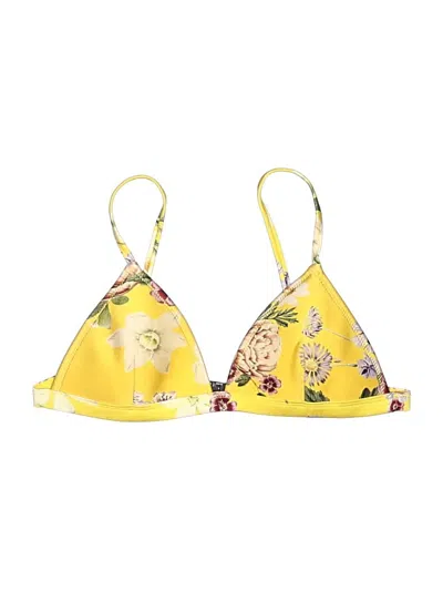 Pre-owned Triangl Swimsuit Top Yellow Swimwear