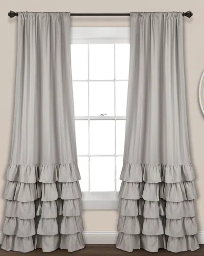 Triangle Home Allison Ruffle Window Curtain Panels