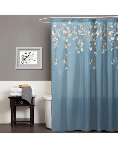 Triangle Home Flower Drops Shower Curtain In Multi