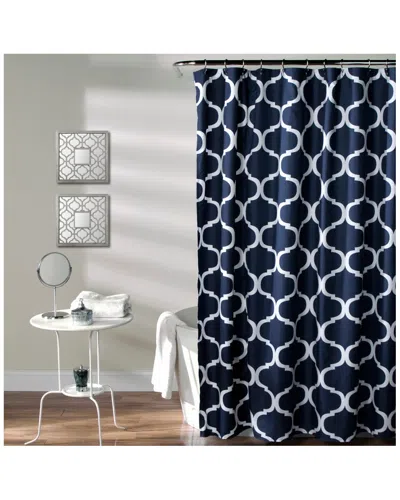 Triangle Home Geo Shower Curtain In Blue