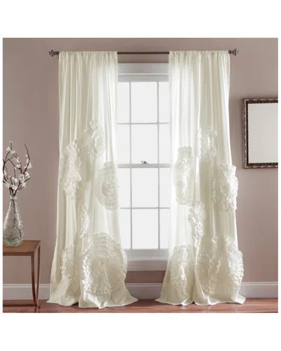 Triangle Home Serena Ivory Window Curtain In White