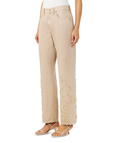 Triarchy Birkin Mid Rise Straight Jeans In Ranchero Coco Mousse In Neutral
