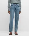 Triarchy Birkin Mid-rise Straight-leg Jeans In Blue