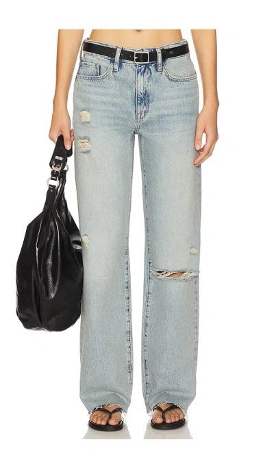 Triarchy Birkin Mid Rise Straight Leg In Blue