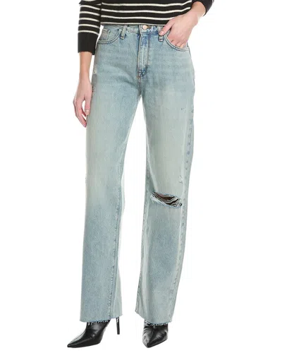 Triarchy Birkin Mid-rise Venice Vintage Indigo Straight Jean In Multi