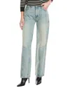 Triarchy Birkin Mid Rise Straight Leg In Blue