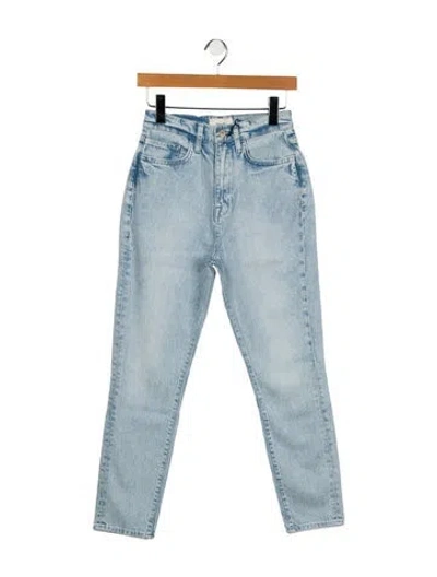 Pre-owned Triarchy High-rise Skinny Leg Jeans In Blue