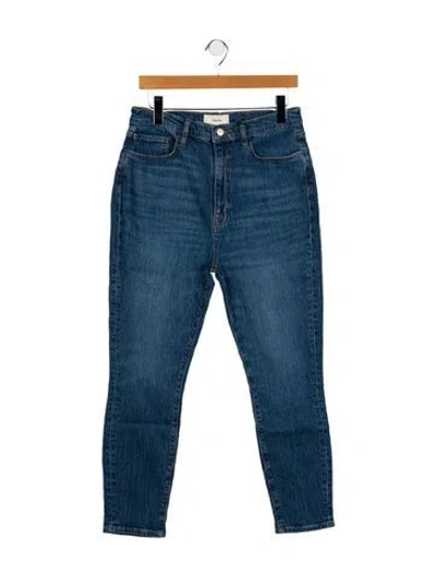 Pre-owned Triarchy High-rise Skinny Leg Jeans In Blue