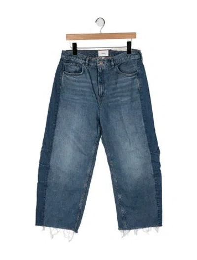 Pre-owned Triarchy High-rise Straight Leg Jeans In Blue