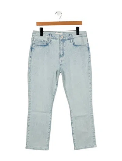 Pre-owned Triarchy High-rise Straight Leg Jeans In Blue