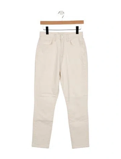 Pre-owned Triarchy High-rise Straight Leg Jeans In Neutral