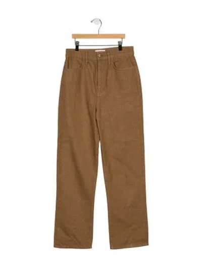 Pre-owned Triarchy High-rise Straight Leg Jeans In Neutral