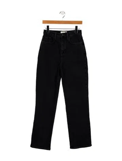 Pre-owned Triarchy High-rise Straight Leg Jeans W/ Tags In Black