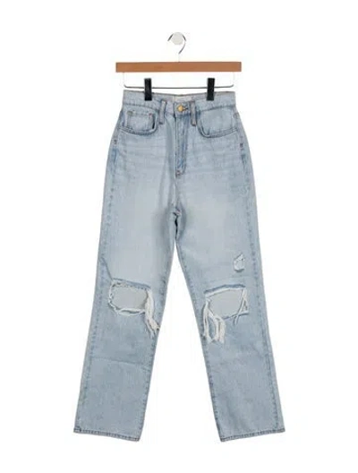 Pre-owned Triarchy High-rise Straight Leg Jeans W/ Tags In Blue