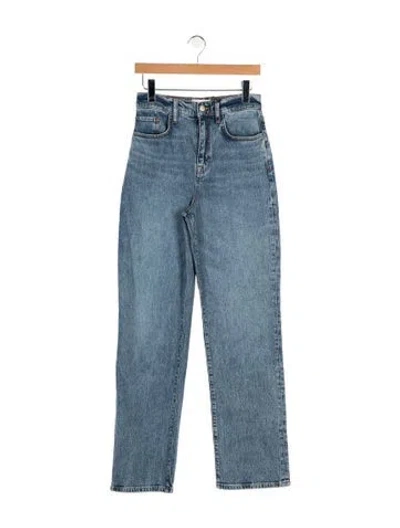 Pre-owned Triarchy High-rise Straight Leg Jeans W/ Tags In Blue