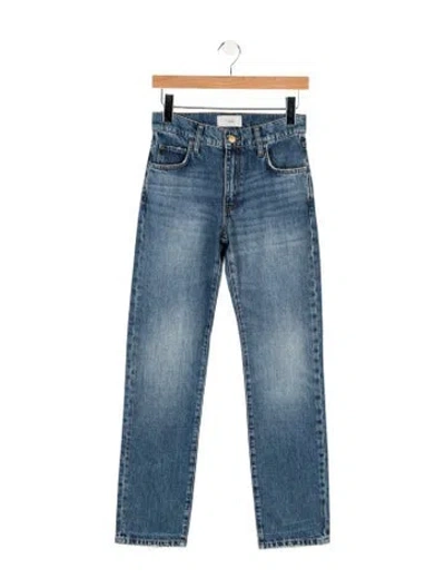 Pre-owned Triarchy High-rise Straight Leg Jeans W/ Tags In Blue
