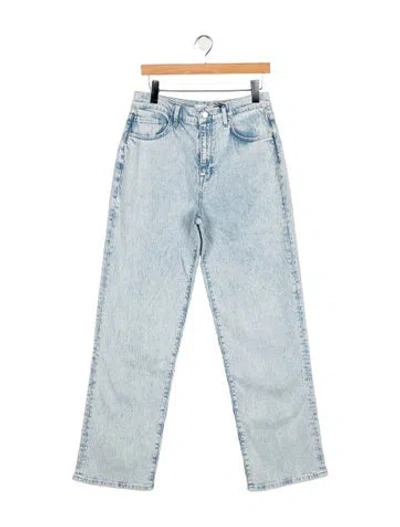 Pre-owned Triarchy High-rise Straight Leg Jeans W/ Tags In Blue