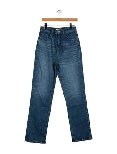 Pre-owned Triarchy High-rise Straight Leg Jeans W/ Tags In Blue