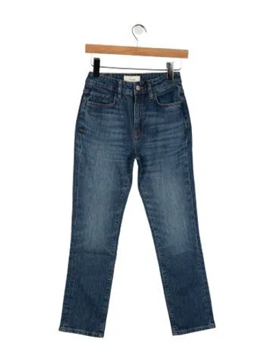 Pre-owned Triarchy High-rise Straight Leg Jeans W/ Tags In Blue