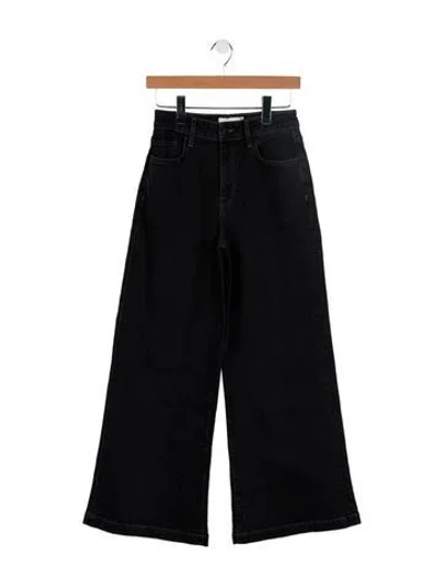 Pre-owned Triarchy High-rise Wide Leg Jeans In Black