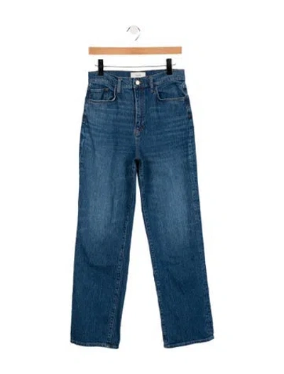 Pre-owned Triarchy High-rise Wide Leg Jeans In Blue