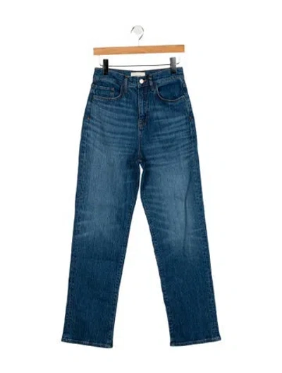 Pre-owned Triarchy High-rise Wide Leg Jeans In Blue