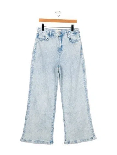 Pre-owned Triarchy High-rise Wide Leg Jeans In Blue