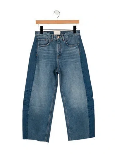 Pre-owned Triarchy High-rise Wide Leg Jeans In Blue