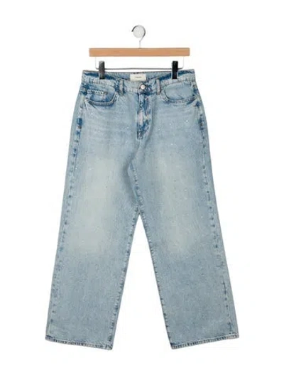Pre-owned Triarchy High-rise Wide Leg Jeans In Blue