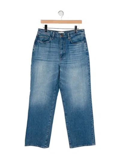 Pre-owned Triarchy High-rise Wide Leg Jeans In Blue