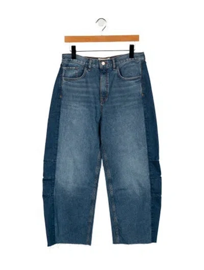 Pre-owned Triarchy High-rise Wide Leg Jeans In Blue