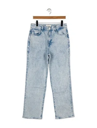 Pre-owned Triarchy High-rise Wide Leg Jeans In Blue