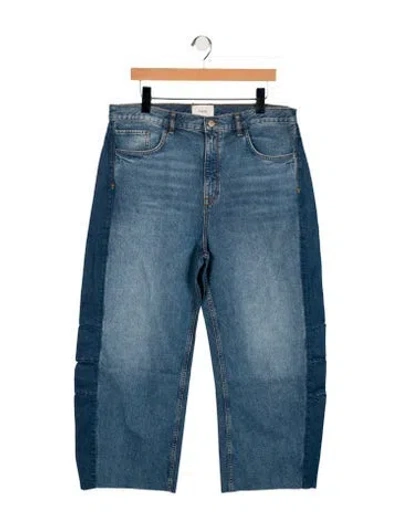 Pre-owned Triarchy High-rise Wide Leg Jeans In Blue