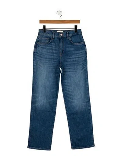 Pre-owned Triarchy High-rise Wide Leg Jeans In Blue