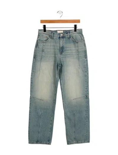 Pre-owned Triarchy High-rise Wide Leg Jeans In Blue