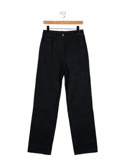 Pre-owned Triarchy High-rise Wide Leg Jeans In Blue