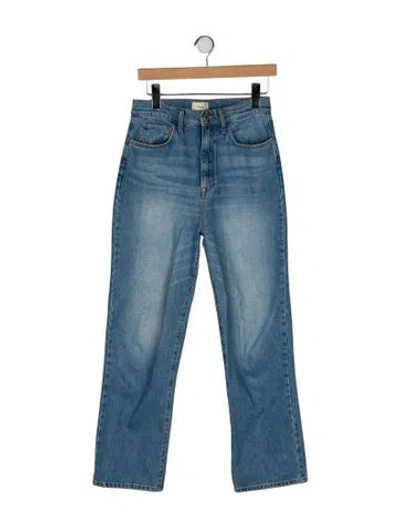 Pre-owned Triarchy High-rise Wide Leg Jeans In Blue