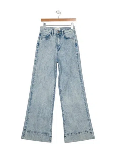 Pre-owned Triarchy High-rise Wide Leg Jeans In Blue