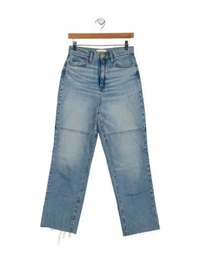 Pre-owned Triarchy High-rise Wide Leg Jeans In Blue