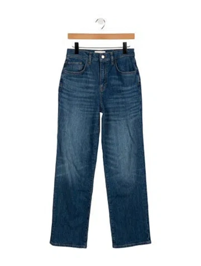 Pre-owned Triarchy High-rise Wide Leg Jeans In Blue