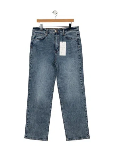 Pre-owned Triarchy High-rise Wide Leg Jeans In Blue