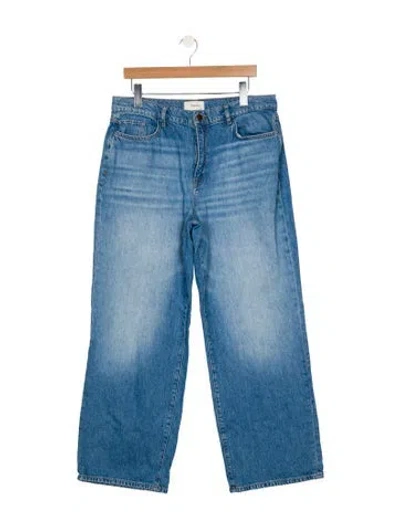 Pre-owned Triarchy High-rise Wide Leg Jeans In Blue