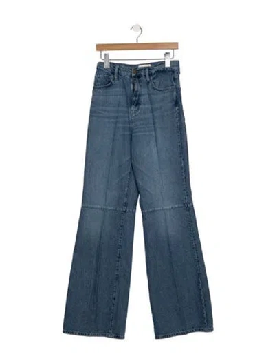 Pre-owned Triarchy High-rise Wide Leg Jeans In Blue
