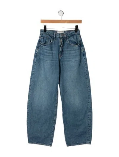 Pre-owned Triarchy High-rise Wide Leg Jeans In Blue