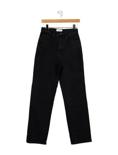 Pre-owned Triarchy High-rise Wide Leg Jeans In Gray