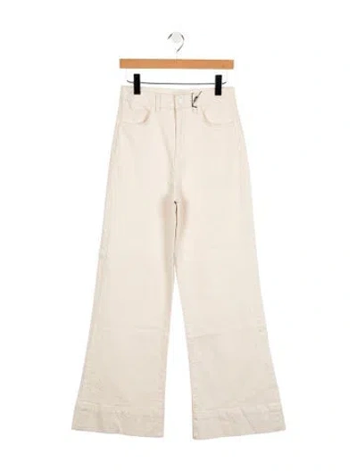 Pre-owned Triarchy High-rise Wide Leg Jeans In Neutral