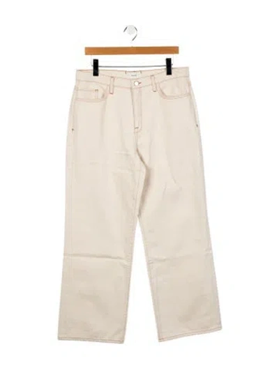 Pre-owned Triarchy High-rise Wide Leg Jeans In Neutral