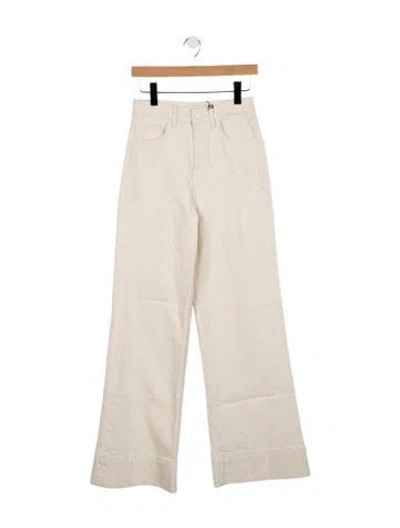 Pre-owned Triarchy High-rise Wide Leg Jeans In Neutral