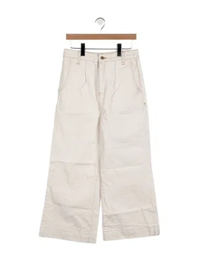 Pre-owned Triarchy High-rise Wide Leg Jeans In Neutral