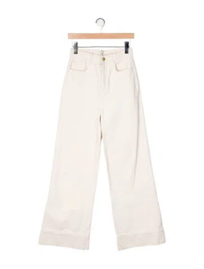 Pre-owned Triarchy High-rise Wide Leg Jeans In Neutral